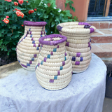 مزهريات عزف من اليمنYemeni Handmade Flower Baskets