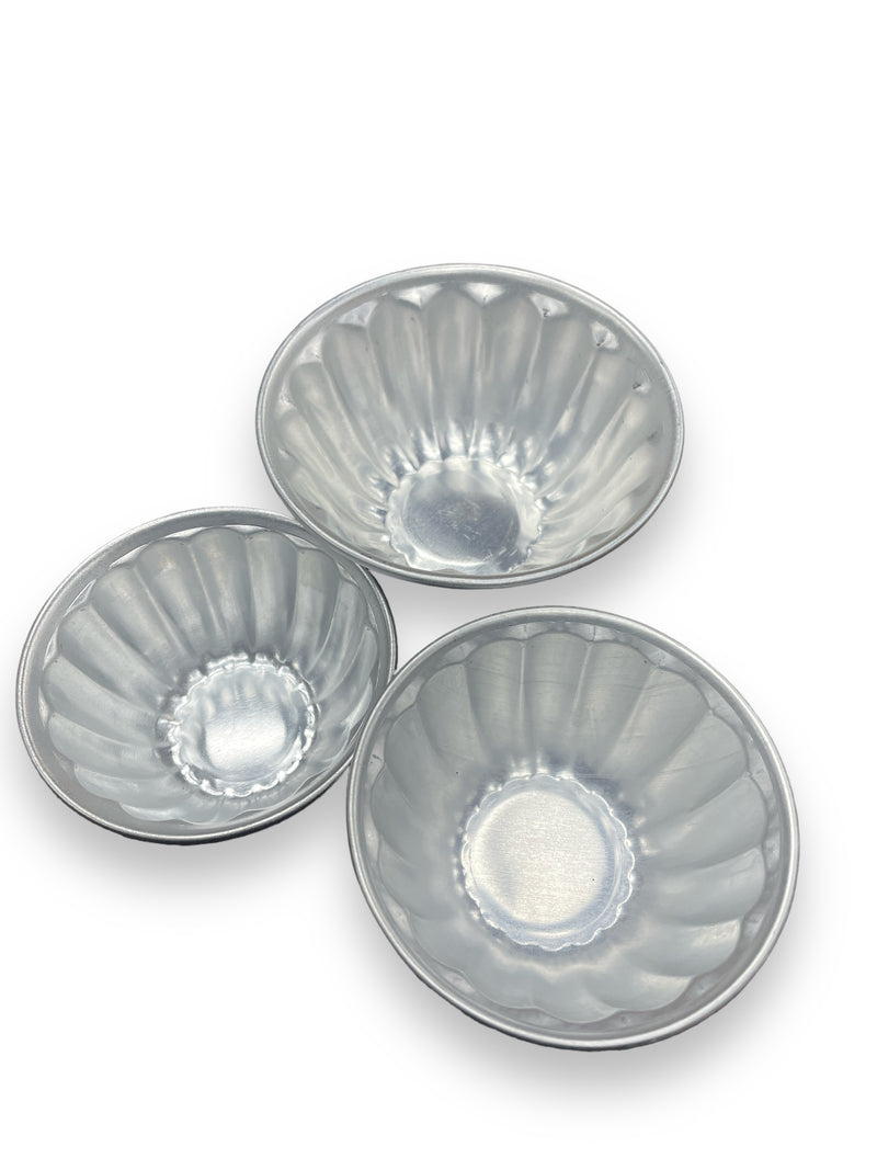 صحون الجلي والمحلبية ثلاثة أحجام  Jelly Bowls 3