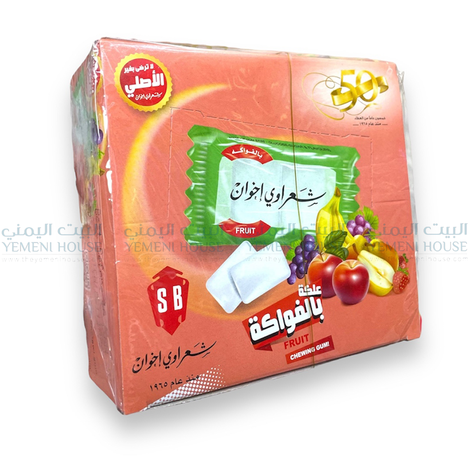 ⁨Sharawi Gum Fruit Flavor علكة  شعراوي بنكهة الفواكة⁩