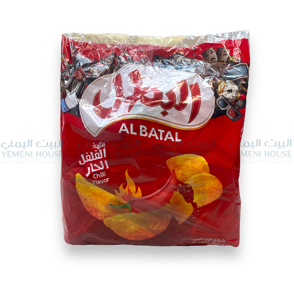 Al-Batal Chips Hot Pepper Flavor ⁨بطاطس البطل بالفلفل الحار⁩
