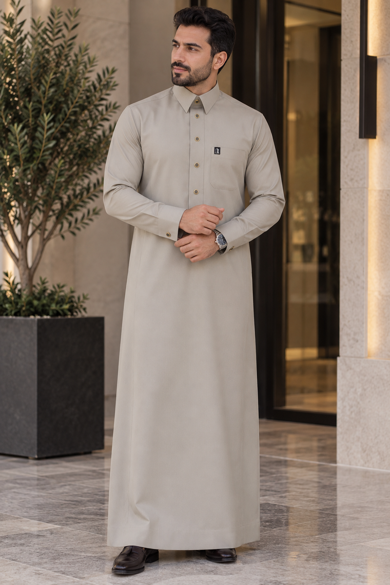 ثوب البيت اليمني الفاخر لون جديد
