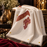 شال صوف كشميري باشمينا درجه اولى  premium quality Kashmiri shawl pashmina