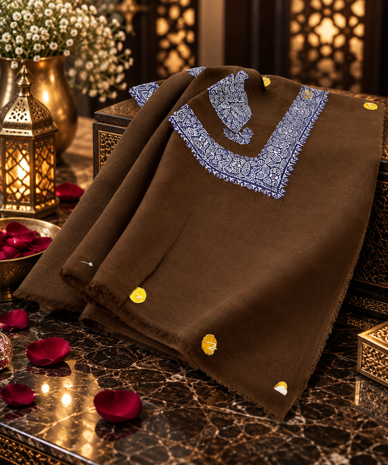 شال صوف كشميري باشمينا درجة أولى Premium Quality Pashmina Kashmiri Shal