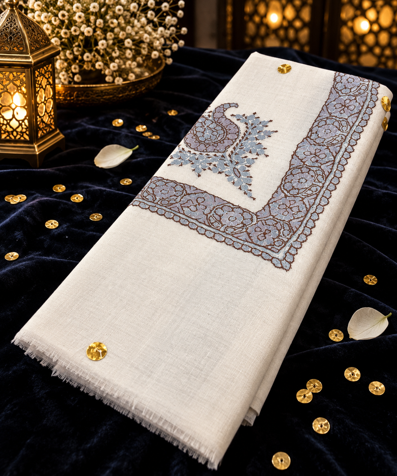 شال صوف كشميري باشمينا درجة أولى Premium Quality Pashmina Kashmiri Shal