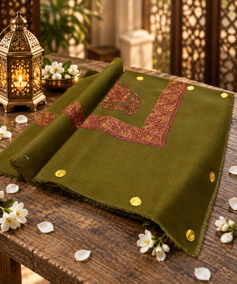 شال صوف كشميري باشمينا درجة أولى Premium Quality Pashmina Kashmiri Shal