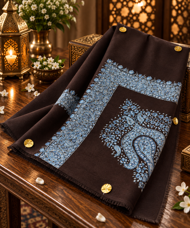 Premium quality Kashmiri wool shawl pashmina شام صوف كشميري باشمينا درجه اولى