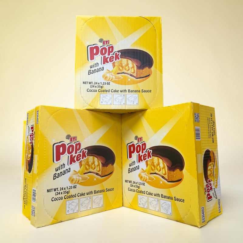 Pop cake banana بوب كيك كامله بالموز ( اشتري ٢ تحصل ١ مجانا)