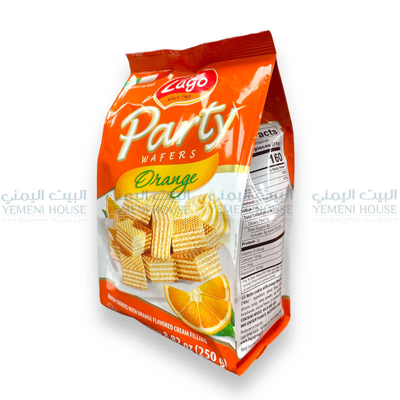 ويفر بنكهة البرتقال Orange Party Wafers