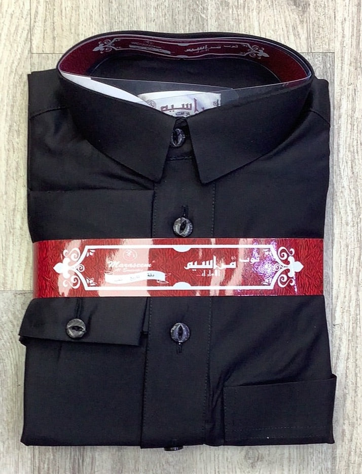 ثوب ولادي أسود (مقاسات مختلفة)