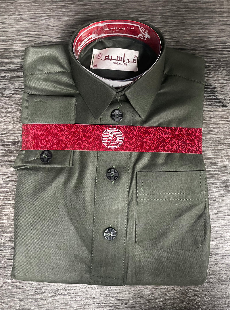 ثوب ولادي أخضر غامق (مقاسات مختلفة)