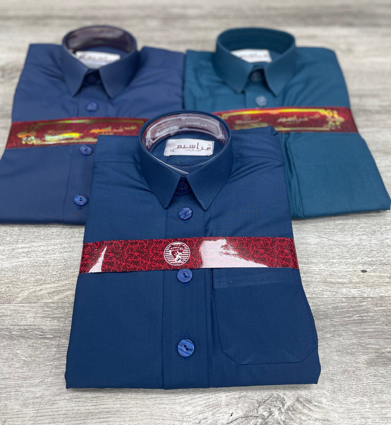 ⁨⁨ثوب ولادي أزرق (مقاسات وألوان مختلفة)⁩⁩