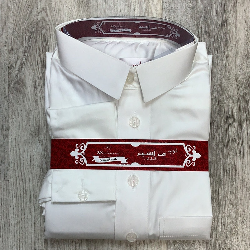 ثوب رجالي فاخر لون سكري مقاس 60