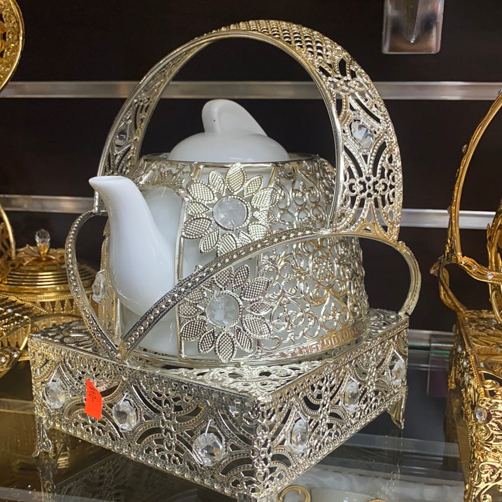Royal Teapot Silver ابريق شاي ملكي فضي