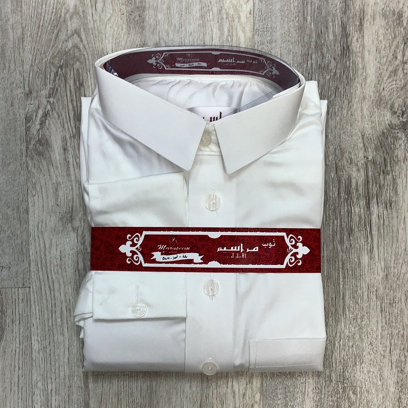 ثوب رجالي فاخر لون سكري مقاس 60